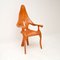 Skulpturaler italienischer Vintage Studio Craft Sessel, 1970er 2