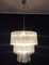 Large Three-Tier Murano Glass Tube Chandelier with 52 Glasses, 1990s 8