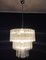 Large Three-Tier Murano Glass Tube Chandelier with 52 Glasses, 1990s, Imagen 8