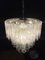Large Three-Tier Murano Glass Tube Chandelier with 52 Glasses, 1990s, Imagen 9