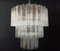 Large Three-Tier Murano Glass Tube Chandelier with 52 Glasses, 1990s, Image 3