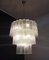 Large Three-Tier Murano Glass Tube Chandelier with 52 Glasses, 1990s, Imagen 16