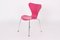 3107 Pink Chairs by Arne Jacobsen for Fritz Hansen, 1995, Set of 4 9