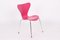 3107 Pink Chairs by Arne Jacobsen for Fritz Hansen, 1995, Set of 4 10