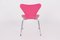 3107 Pink Chairs by Arne Jacobsen for Fritz Hansen, 1995, Set of 4 8