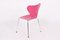 Sillas 3107 en rosa de Arne Jacobsen para Fritz Hansen, 1995. Juego de 4, Imagen 7