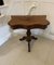 Antique Victorian Figured Mahogany Card or Console Table, 1860s, Image 1