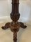 Antique Victorian Figured Mahogany Card or Console Table, 1860s 15
