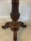 Antique Victorian Figured Mahogany Card or Console Table, 1860s, Image 15