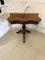 Antique Victorian Figured Mahogany Card or Console Table, 1860s, Image 3