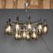 Vintage Italian Chrome and Smoked Glass Chandelier, 1970 16