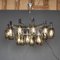 Vintage Italian Chrome and Smoked Glass Chandelier, 1970, Image 16