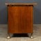 Vintage Italian Art Deco Brass and Mahogany Desk, 1930 34