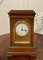 Antique Victorian Mahogany and Brass Inlaid Desk Clock by Dent of London, 1850 1