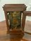 Antique Victorian Mahogany and Brass Inlaid Desk Clock by Dent of London, 1850 2