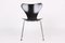 3107 Black Chairs by Arne Jacobsen for Fritz Hansen, 1950s, Set of 4 12