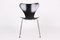 Chaises 3107 Noires par Arne Jacobsen pour Fritz Hansen, 1950s, Set de 4 12