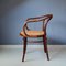 No. 209 Armchair in Brown Bentwood and Rattan from Ligna, 1970s, Image 3