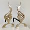Flame Brass Andirons, France, 1960s, Set of 2 13