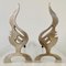 Flame Brass Andirons, France, 1960s, Set of 2, Image 4