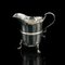 Small Antique English Cream Jug in Sterling Silver, 1890s 2