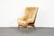 Fauteuil Vintage en Peau de Mouton avec Repose-pieds par Júlia Gaubek, 1969, Set de 2 16