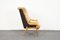 Vintage Sheepskin Lounge Chair with Footstool by Júlia Gaubek, 1969, Set of 2 11