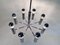 Space Age German Eight-Light Chromed Steel Chandelier from Hustadt Leuchten, 1960s, Image 9