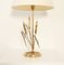 Brass Table Lamp with Wheat Spikes, Italy, 1970s, Image 2