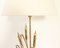 Brass Table Lamp with Wheat Spikes, Italy, 1970s, Image 6