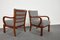 Vintage German Bauhaus Walnut Armchairs, 1930s, Set of 2 10