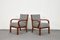 Vintage German Bauhaus Walnut Armchairs, 1930s, Set of 2 1