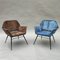 Velvet Armchairs, 1960s, Set of 2 1