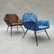 Velvet Armchairs, 1960s, Set of 2 4