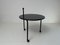 Vintage Black Metal Side Table attributed to Tord Bjorklund for Ikea, 1986 1