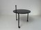 Vintage Black Metal Side Table attributed to Tord Bjorklund for Ikea, 1986, Image 1