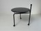 Vintage Black Metal Side Table attributed to Tord Bjorklund for Ikea, 1986 3