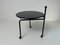 Vintage Black Metal Side Table attributed to Tord Bjorklund for Ikea, 1986 2