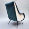 Vintage Velvet Armchair, 1950s 5