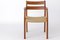 Vintage Danish Chairs in Teak from Emc Mobler, Set of 3 7