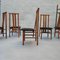 Chaises Zea par Annig Sarian pour T70, 1980s, Set de 6 3