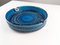 Large Blue Ceramic Ashtray by Aldo Londi for Bitossi, 1950s 4