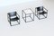 FM61 Cubic Lounge Chairs Set by Radboud Van Beekum for Pastoe, the Netherlands, 1980s, Set of 3 2