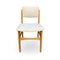 Mid Century Scandinavian Design Fully Restored In Off-White Fabric Dining Chairs, Set of 4 3