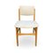 Mid Century Scandinavian Design Fully Restored In Off-White Fabric Dining Chairs, Set of 4, Image 3