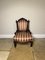Victorian Carved Walnut Ladies Chair, 1860s 6