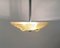 Art Deco Deckenlampe aus Metall und Glas 6