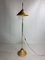 Italian Floor Lamp in Bamboo Rattan and Brass, 1970s 4