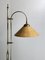 Italienische Stehlampe aus Bambus Rattan & Messing, 1970er 3