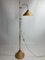 Lámpara de pie italiana de ratán de bambú y latón, años 70, Imagen 14